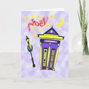 Tarjeta Festiva Casa Noël del arma del tiro de New Orleans