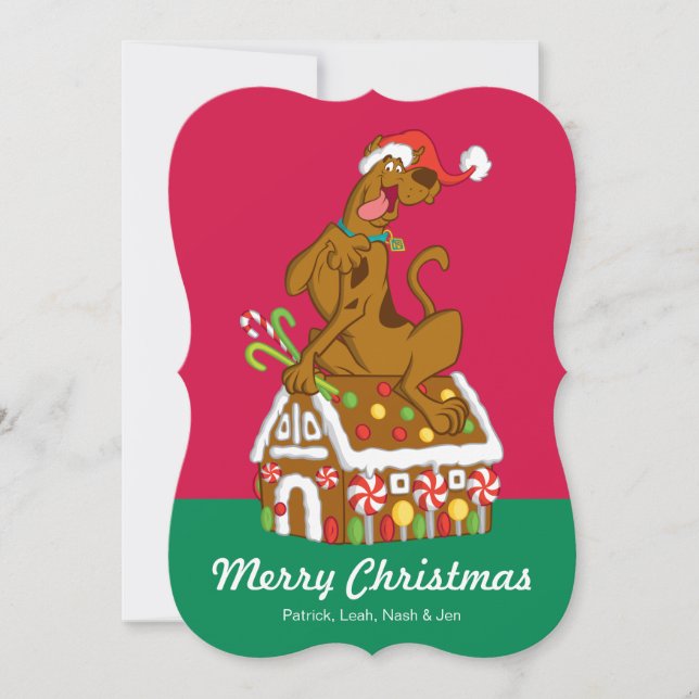 Tarjeta Festiva Casa Scooby and Gingerbread (Anverso)