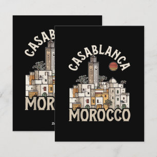 Tarjeta Festiva casablanca marruecos