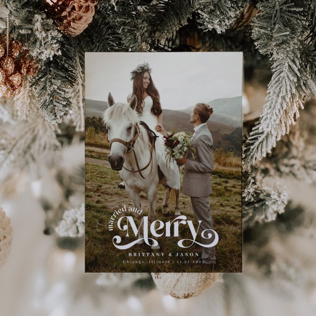 Tarjeta Festiva Casado y morado recién casado (Subido por el creador)