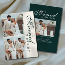 Casados y Brillantes Cuadrícula de Fotos Recién Ca