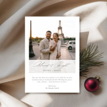 Casados y Brillantes Elegante Escritura Foto de re