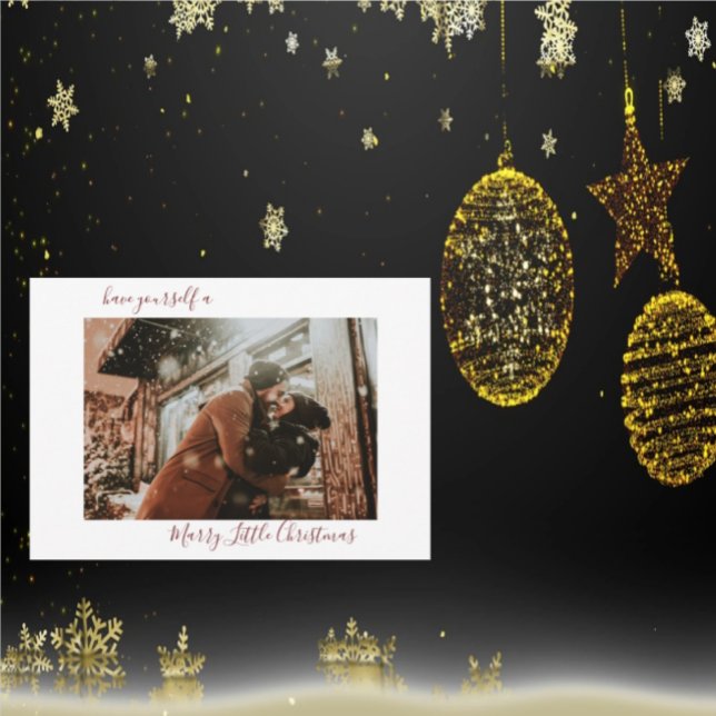 Tarjeta Festiva Casar a pequeños Navidades Red Save the Date (Subido por el creador)