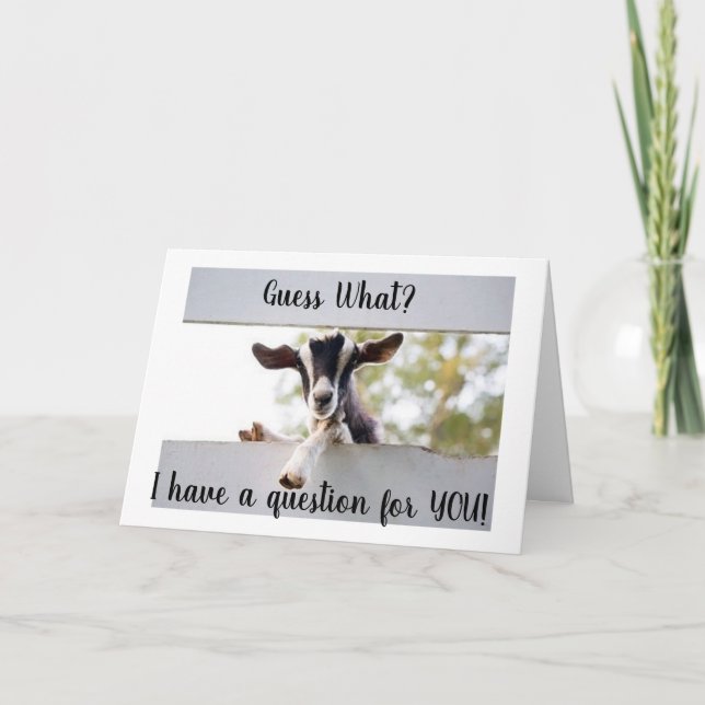 TARJETA FESTIVA ***CASARME*** MOSTRARTE LO FELIZ QUE SERÁ NUESTRA  (Anverso)