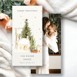 Tarjeta Festiva Casas de Árboles de Nieve Blanca Foto Saludos De N<br><div class="desc">Si necesitas más personalización,  por favor,  no dudes en enviarme un mensaje a yellowfebstudio@gmail.com.</div>