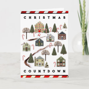 Tarjeta Festiva Casas de Navidades