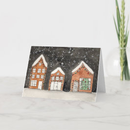 Tarjeta Festiva Casas de vacaciones