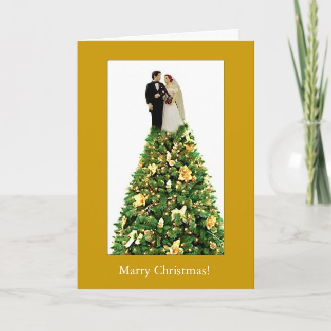 Tarjeta Festiva ¡Cásate Navidad! (Anverso)