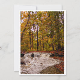 Tarjeta Festiva Cascada de otoño