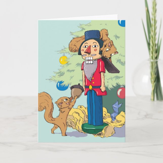 Tarjeta Festiva cascanueces hora (Anverso)