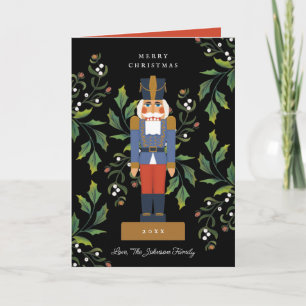 Tarjeta Festiva Cascanueces tradicional