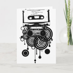 Tarjeta Festiva casete retro