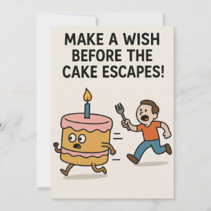 Tarjeta Festiva Casta de escape de pasteles