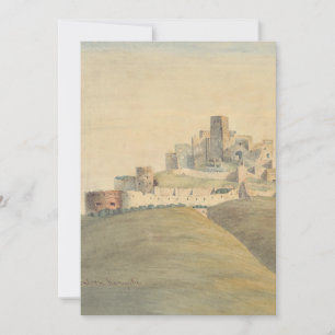 Tarjeta Festiva Castillo de Trencin en el oeste de Eslovaquia