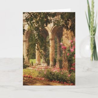 Tarjeta Festiva Castillo - el jardín secreto