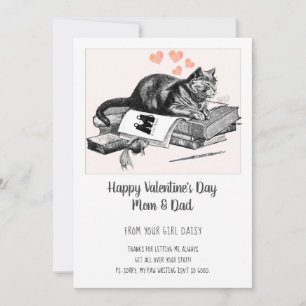 Tarjeta Festiva Cat Valentine