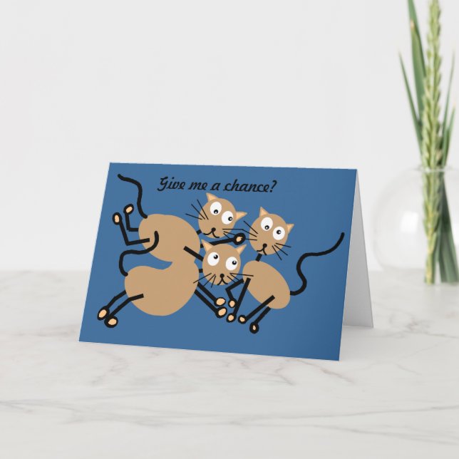 Tarjeta Festiva Cat Valentine (Anverso)