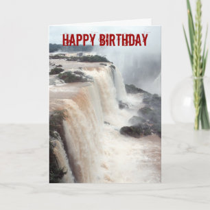 Tarjeta Festiva Cataratas Iguazú Brasil / Argentina