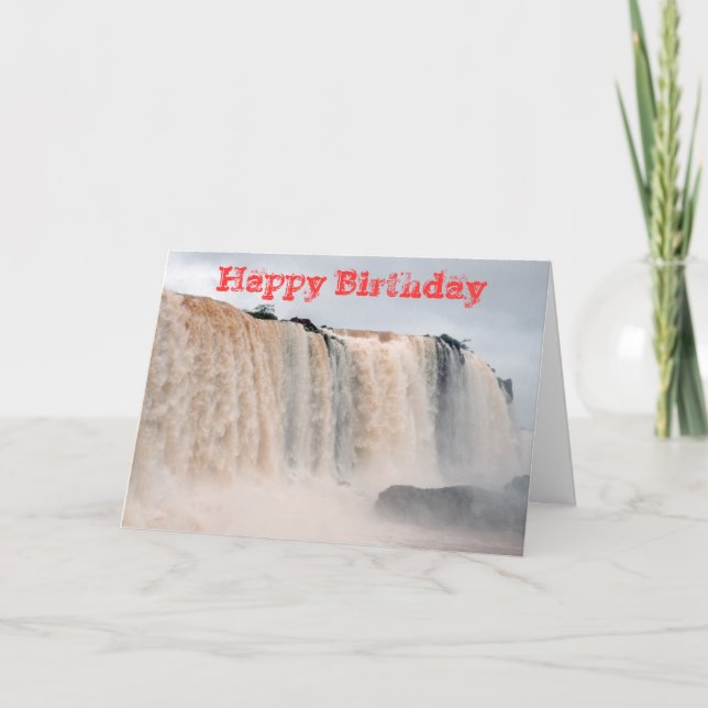 Tarjeta Festiva Cataratas Iguazú Brasil / Argentina (Anverso)