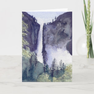 Tarjeta Festiva Cataratas Yosemite2, Parque Nacional Yosemite