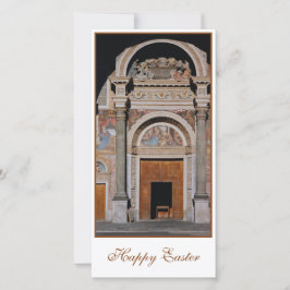 Tarjeta Festiva Catedral de Aosta, Italia, Pascua