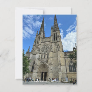 Tarjeta Festiva Catedral de Burdeos, (Saint-André de Bordeaux) sob