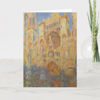 Tarjeta Festiva Catedral de Claude Monet - Rouen