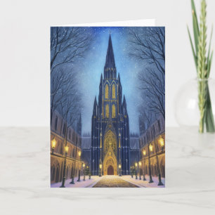 Tarjeta Festiva Catedral por la noche