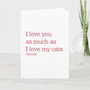 Tarjeta Festiva Cats de amor