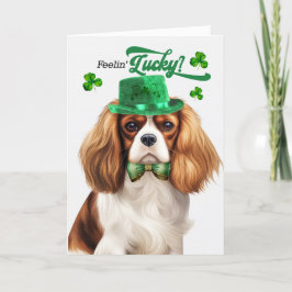 Tarjeta Festiva Cavalier King Charles Dog St Patrick's Day