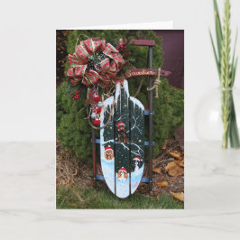 Tarjeta Festiva Cavalier King Charles Spaniel