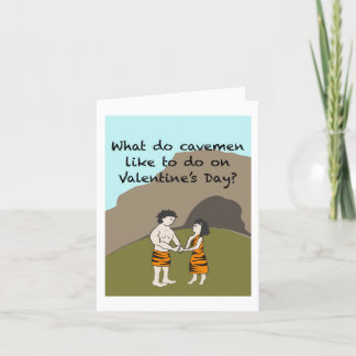 Tarjeta Festiva Caveman Valentine