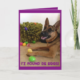 Tarjeta Festiva Cazador de huevos