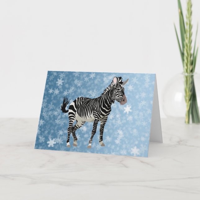 Tarjeta Festiva cebra (Anverso)
