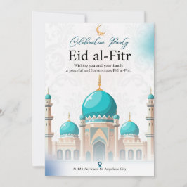 Tarjeta Festiva Celebra con Elegancia: Minimalista Blanco y Verde