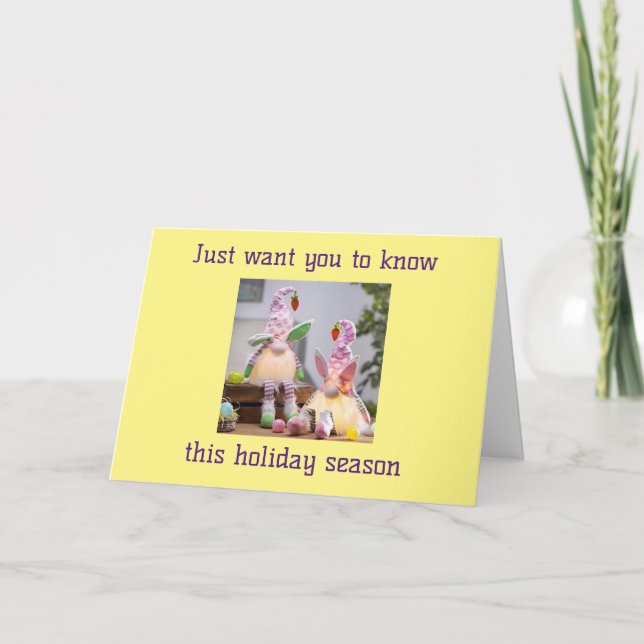 TARJETA FESTIVA **CELEBRACIÓN CON USTEDES** ESTA TEMPORADA DE VACA (Anverso)