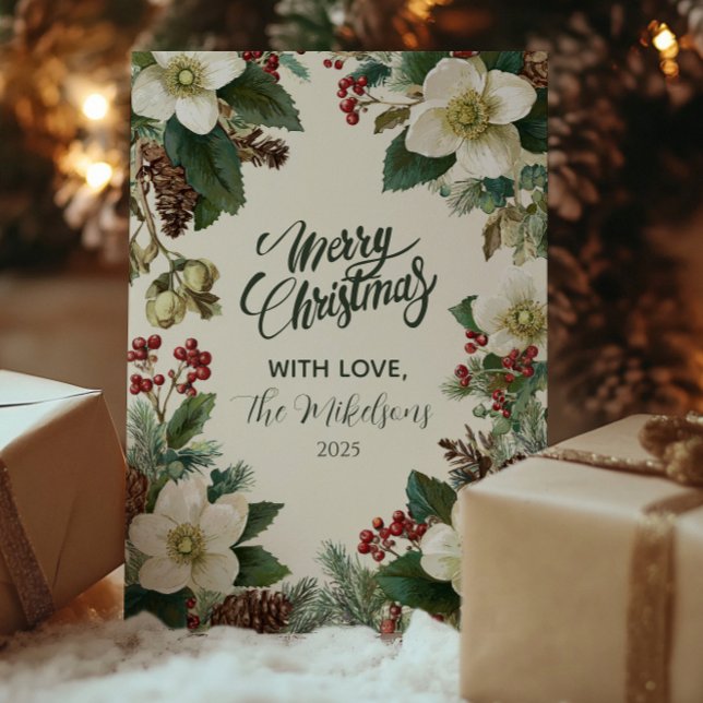 Tarjeta Festiva Celebración de la Fiesta de la Pinecona Evergreen (Subido por el creador)