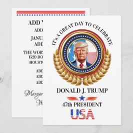 Tarjeta Festiva Celebración de la inauguración