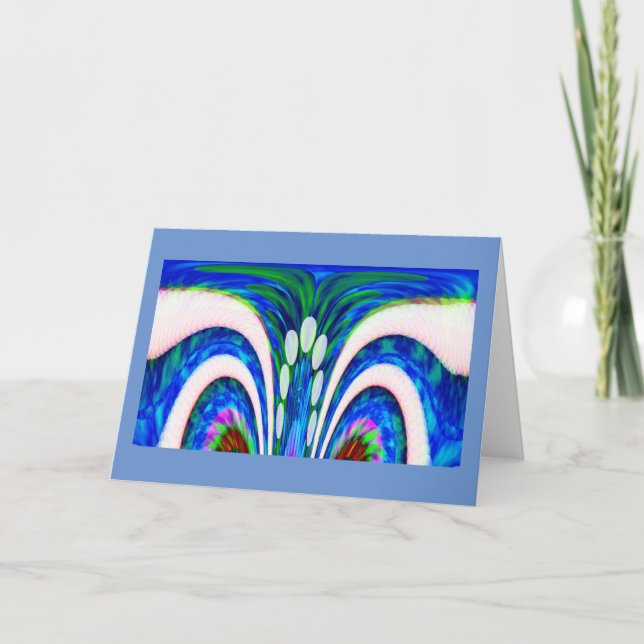 Tarjeta Festiva Celebración de la naturaleza (Anverso)