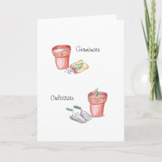 Tarjeta Festiva Celebración del jardín