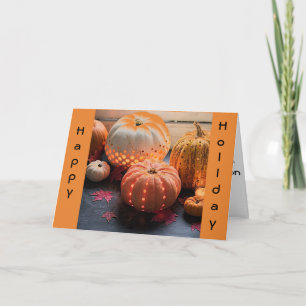 TARJETA FESTIVA CELEBRAR ESTA *TEMPORADA DE OTOÑO*-SIEMPRE UNA RAZ