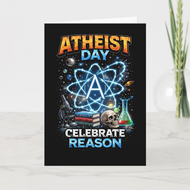 Tarjeta Festiva Celebrar la Razón (Anverso)