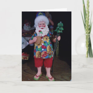 TARJETA FESTIVA CELEBRAR PLAYA SANTA