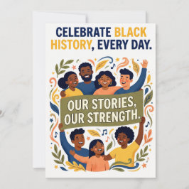 Tarjeta Festiva Celebrate Black Culture and Community