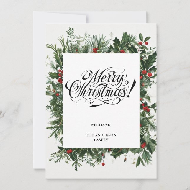 Tarjeta Festiva Celebrate the magic of the holiday season with thi (Anverso)