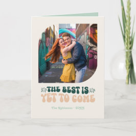 Tarjeta Festiva Celebration Pop Champagne Retro New Year Photo