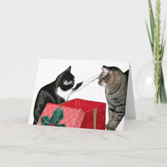 Tarjeta Festiva celos de los navidades (Anverso)