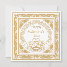 Celta feliz Día de San Valentín con el Claddagh ir
