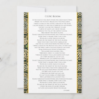 Tarjeta Festiva Celtic Bloom