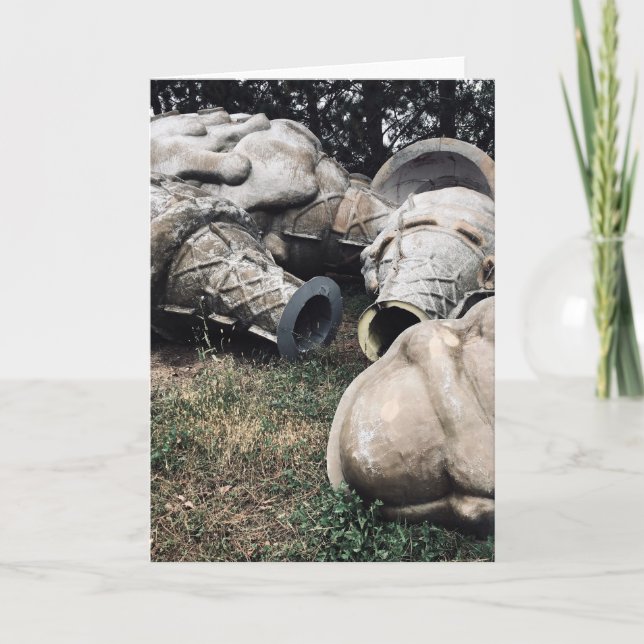 Tarjeta Festiva cementerio de helados de fibra de vidrio (Anverso)